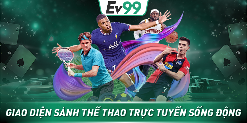 Giao diện sảnh thể thao trực tuyến sống động